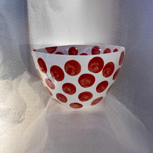 Red Polka Dot Bowl