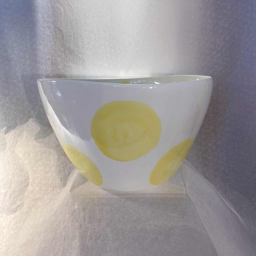 Yellow Polka Dot Bowl