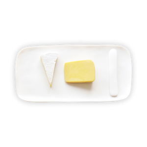 Sculpt Serving Board with Cheese Spreader